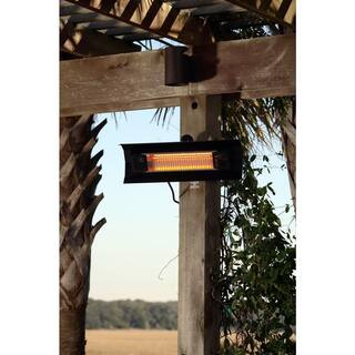 Fire Sense 1500-Watt Black Wall Mounted Infrared Electric Patio Heater 60460