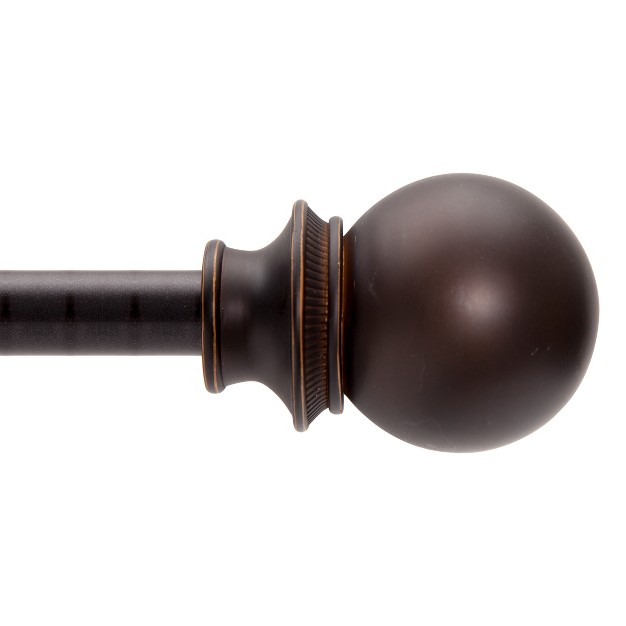 Decorative Window Curtain Rod 42 120 quot Oil Rubbed Bronze