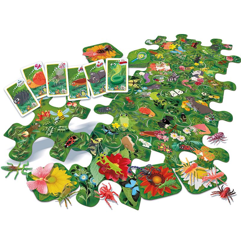 Tactic Seek and Find Flowers and Bugs Board Game