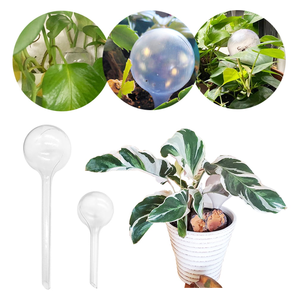 10 Pack Clear Plant Watering Globes，Plastic Self Watering Bulbs for Indoor Plants，Garden Water Device Automatic Plant Waterer Indoor Outdoor