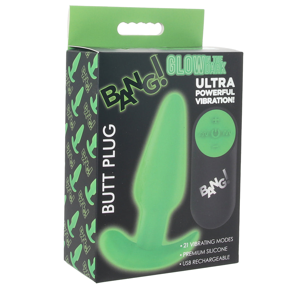 Bang! Glow-in-the-Dark Vibrating Butt Plug