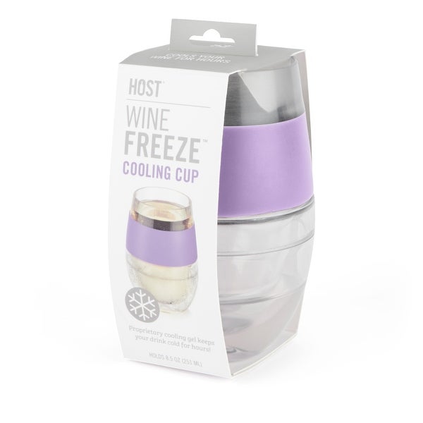 Wine FREEZE Cooling Cup in Lavender Single - 4.75