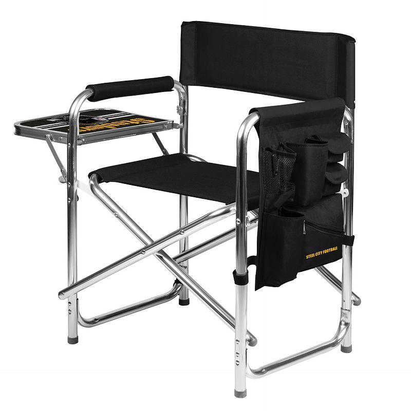 NFL Pittsburgh Steelers Sports Chair with Side Table