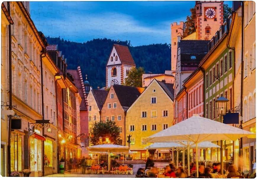 Colourlife Jigsaw Puzzles Artwork Gift For Adults Teens Germany Old Townscape Wooden Puzzle Games 300 Pieces， Multicolored