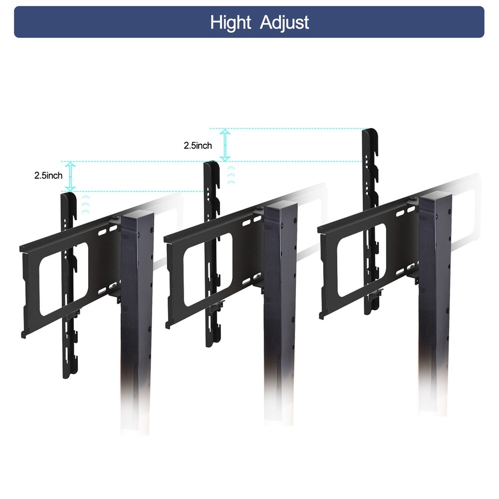 TV Stand  TV Console push to open Storage Cabinet for TV up to 65in