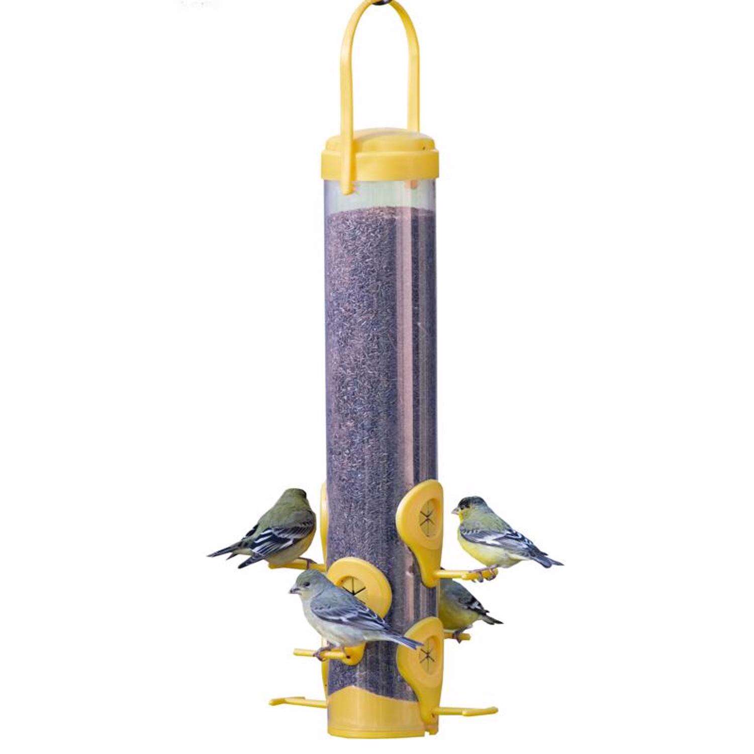 Perky-Pet Finch 1.5 lb Plastic Tube Bird Feeder 6 ports