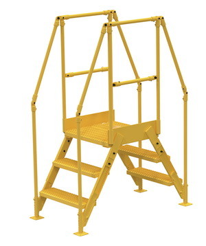 Vestil COL 3 26 14 cross over ladder 3 step 28 h 1...