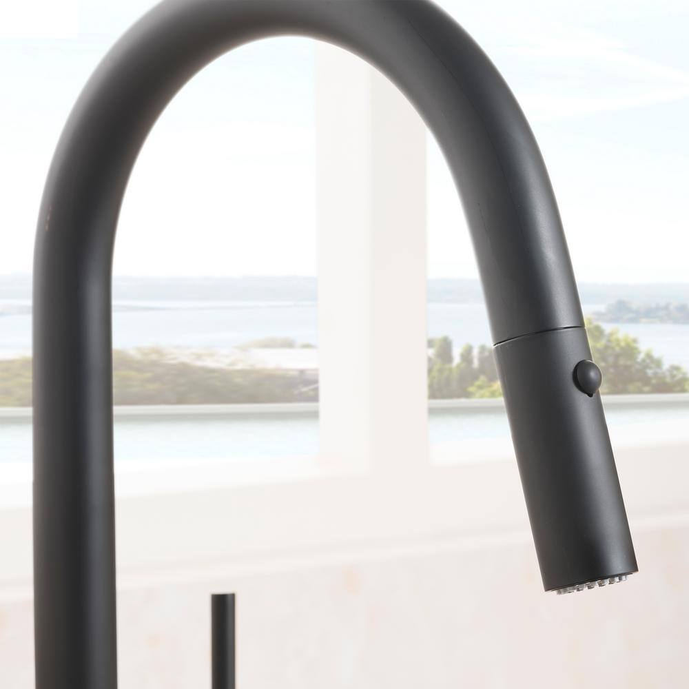 ZLINE Kitchen and Bath ZLINE Arthur Kitchen Faucet in Matte Black (ATH-KF-MB) ATH-KF-MB