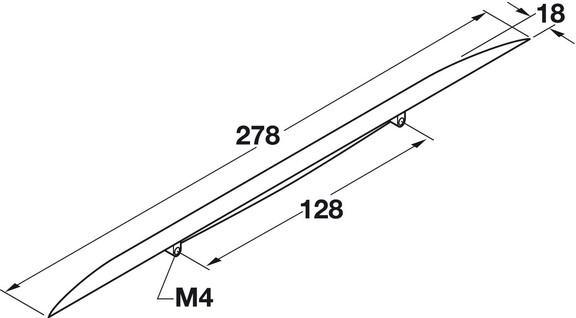 Hafele Handle  Zinc