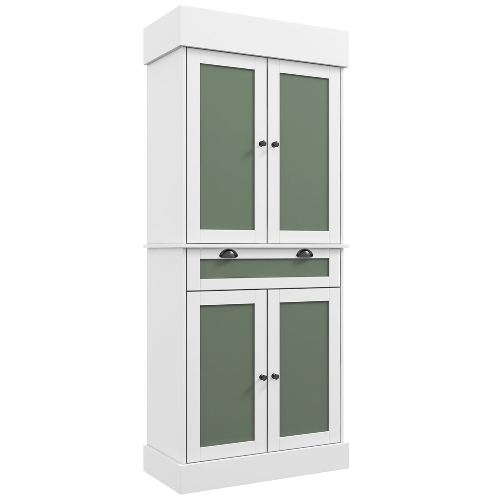 72'' Kitchen Buffet Hutch Pantry Cabinet Cupboard w/Adjustable Shelves