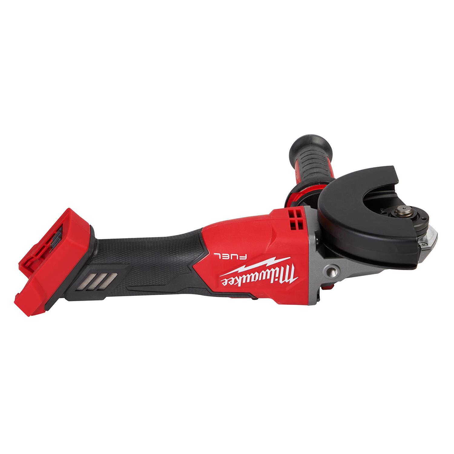 Milwaukee Tool 2887-20 Milwaukee M18 FUEL 5 in. Flathead Braking Angle Grinders with Slide Switch Lock-On