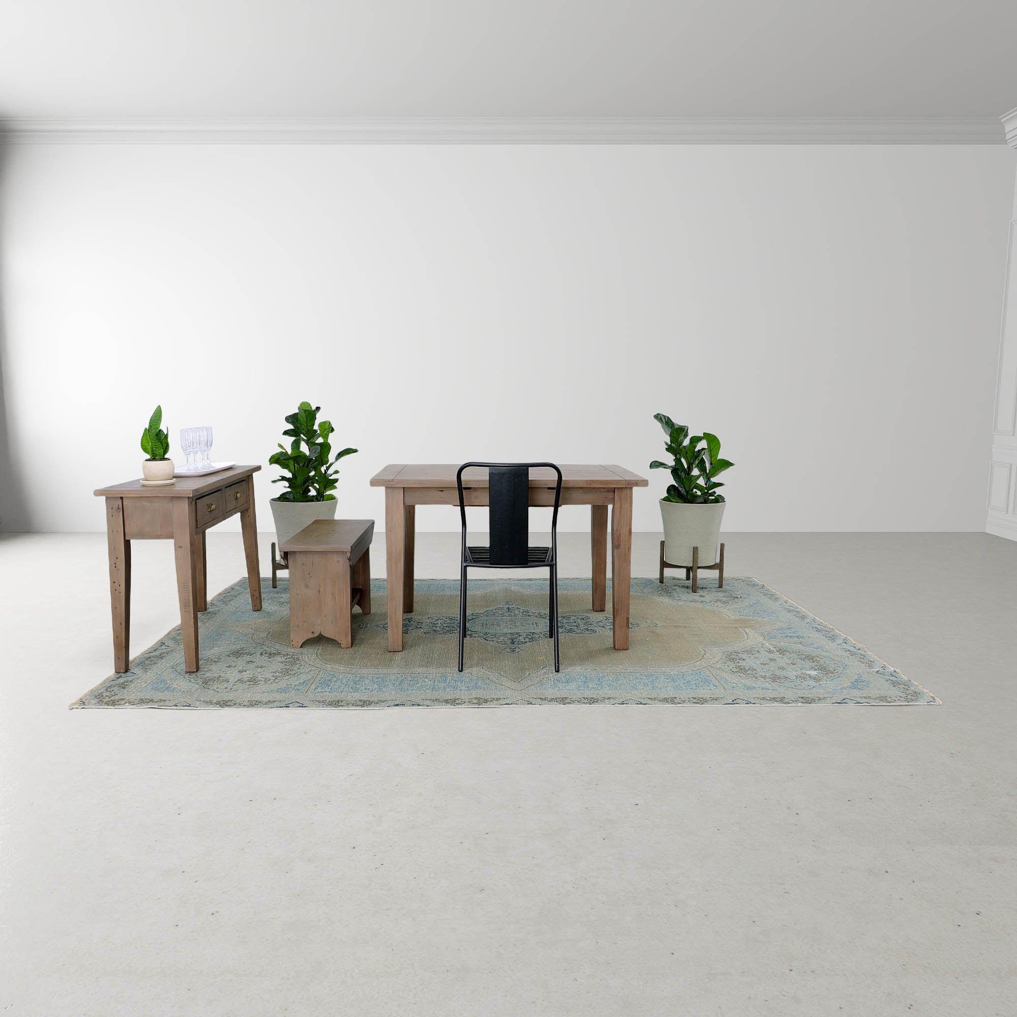 Irish Coast Small Extension Dining Table (47/62) - Sundried