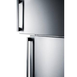 Summit Appliance 27.63 in. 12.6 cu. ft. Top Freezer Refrigerator in Stainless Steel Counter Depth FF1512SSIME