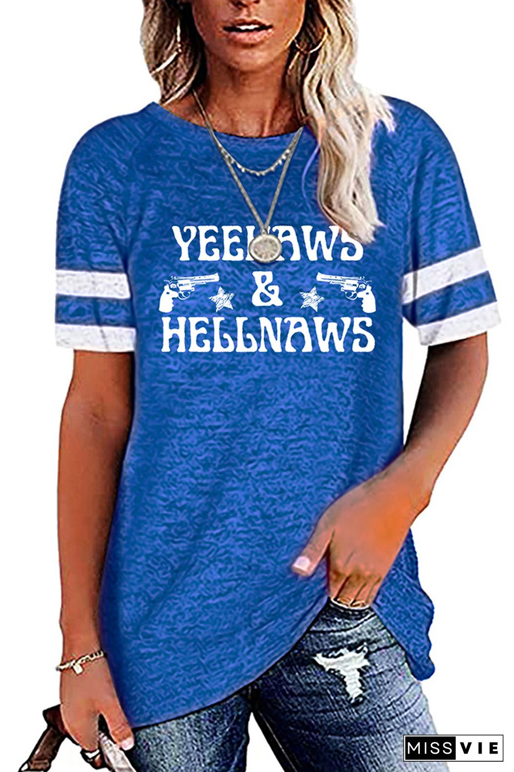 Yeehaws & Hellnaws Graphic Tees for Women Wholesale