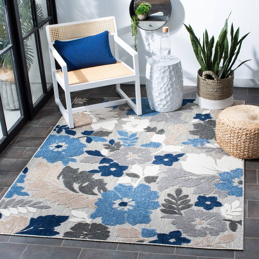 SAFAVIEH Cabana Avia Indoor/ Outdoor Waterproof Patio Floral Rug