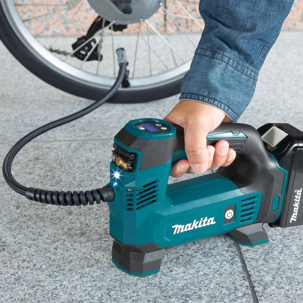 Makita 18V LXT Lithium-Ion Cordless Electric Portable Inflator Kit (1.5Ah) DMP180SYX