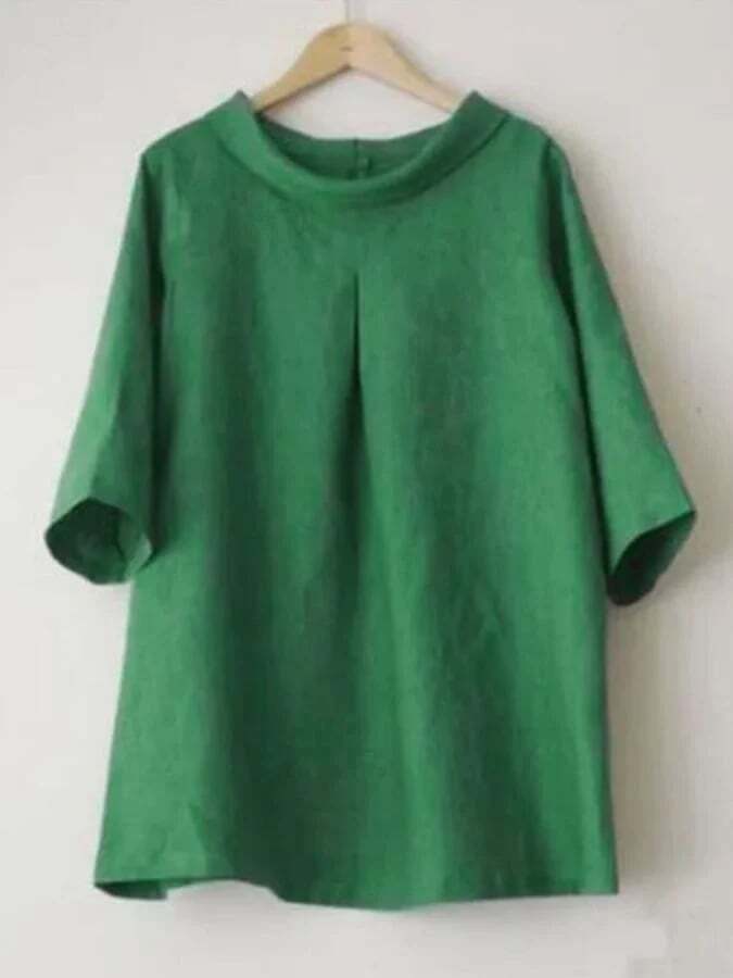 Women's Cotton Linen Casual Loose Shirt