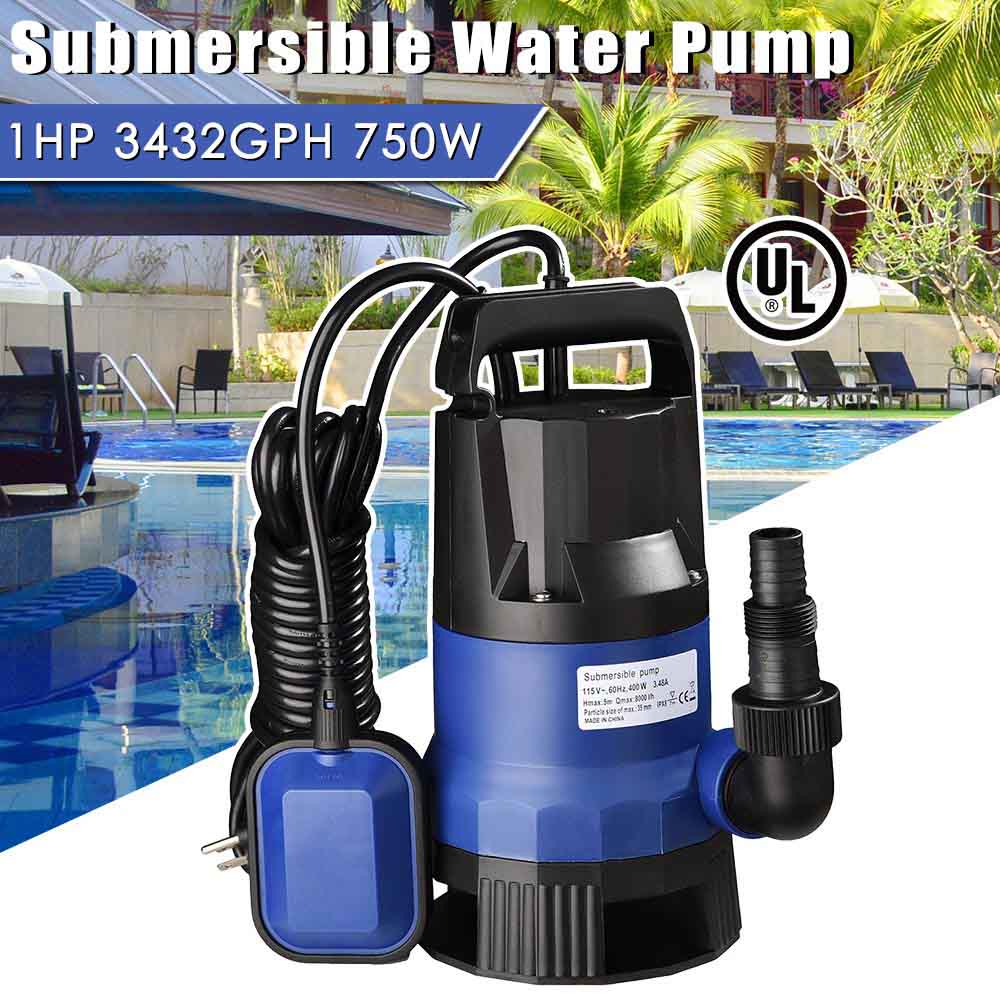 Yescom 750w 1 HP Pool Dirty Water Submersible Pump