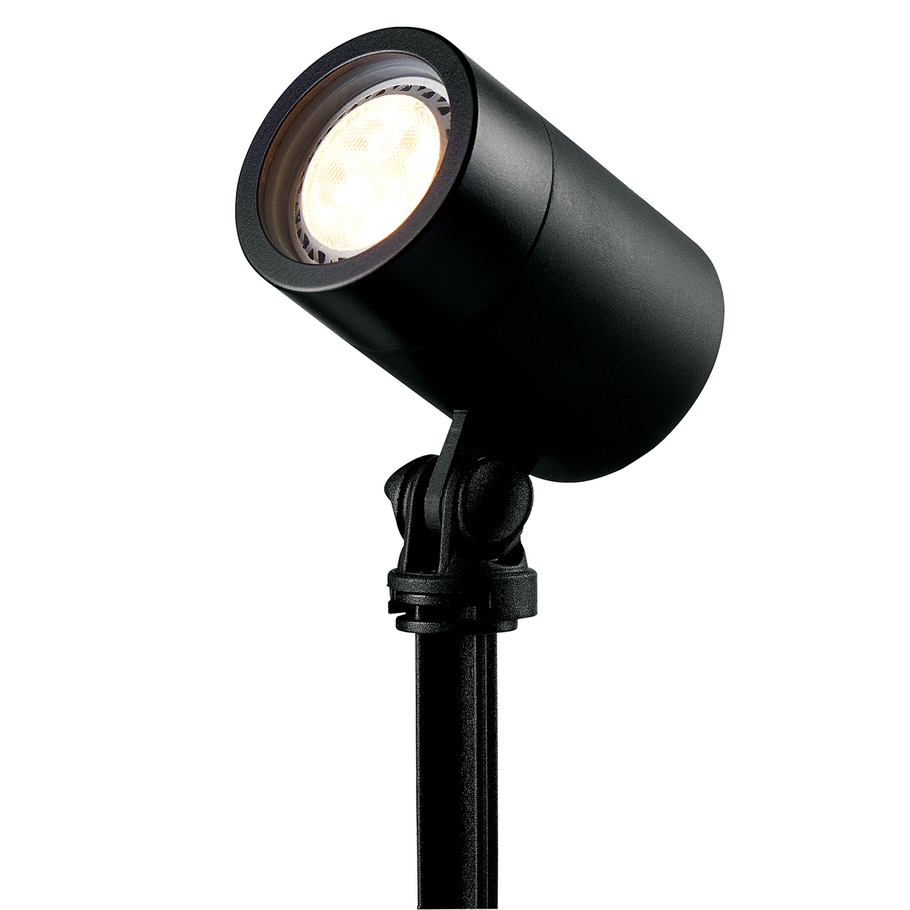 Ellumière Small Outdoor Warm White LED Spotlight in Black