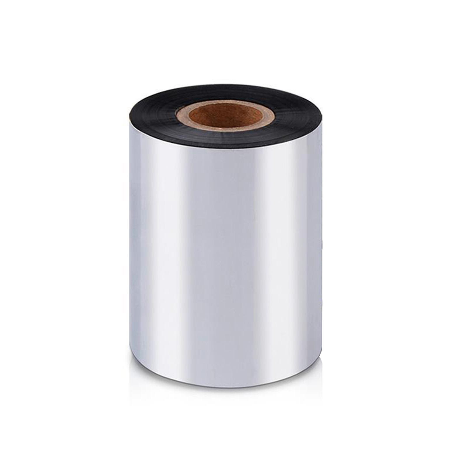 1 Roll Thermal Transfer Wax Ribbon Width 40-110mm * 300m Barcode Printing Ribbon For Printer Black