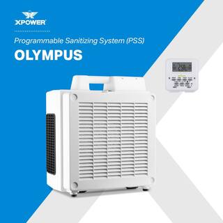 XPOWER Olympus Programmable Sanitizing System Automatic Overnight Indoor Air Quality Solution HEPA Air Purifier PSS1