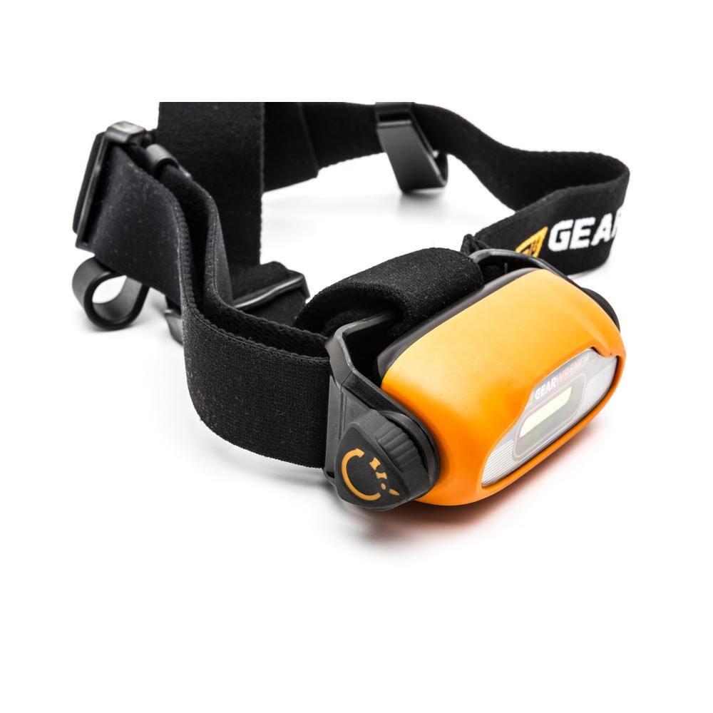 GEARWRENCH 200 Lumens Lithium Ion Rechargeable Headlamp with Hardhat Clips 83137