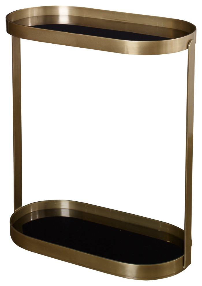 Uttermost Adia Antique Gold Accent table   Contemporary   Side Tables And End Tables   by Better Living Store  Houzz