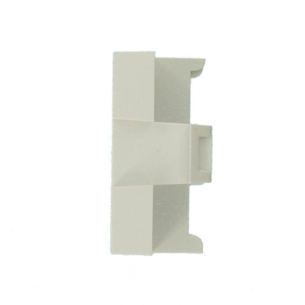 Leviton 1-Port 1-Unit High Multimedia Outlet System (MOS) QuickPort Adapter White 41291-1MW