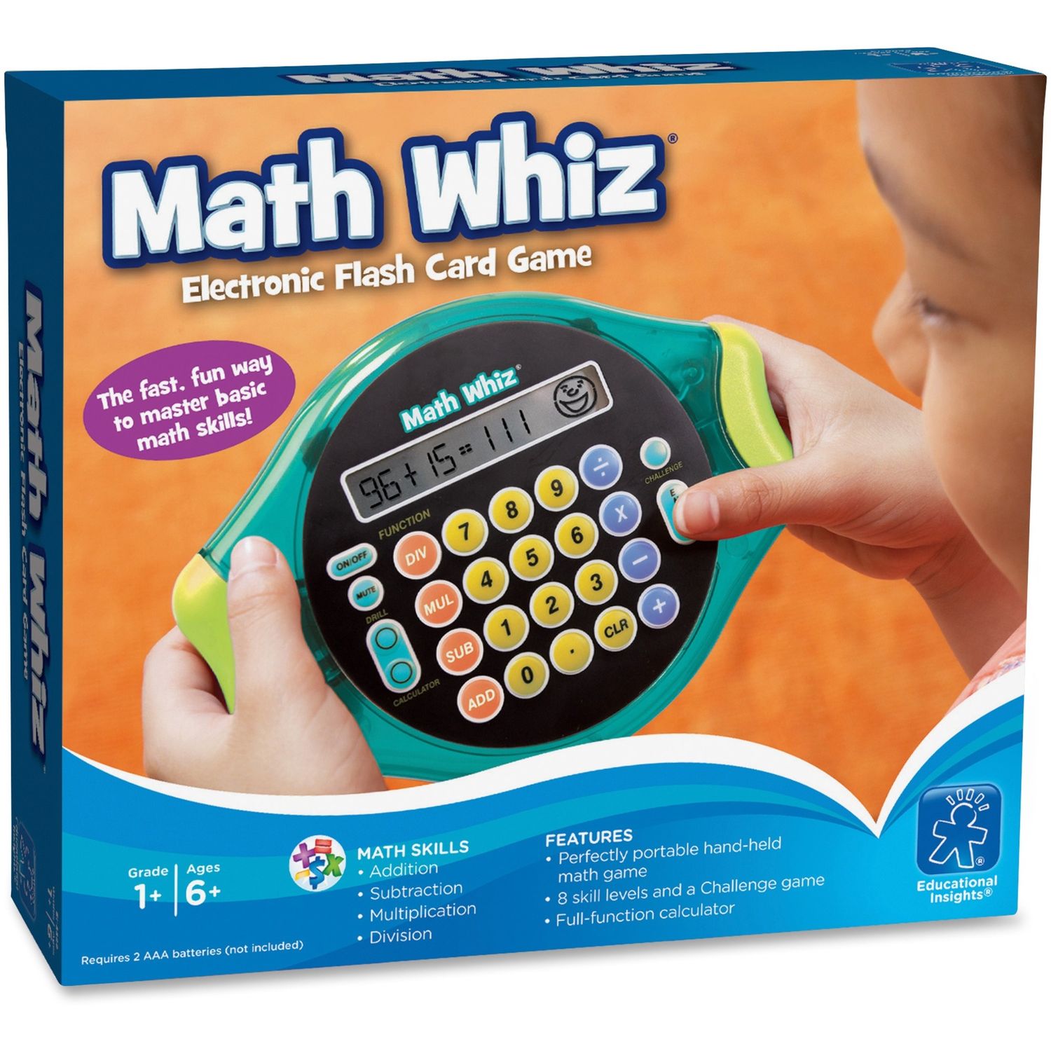 Math Whiz Electronic Flash Card Game by Educational Insights EII8899