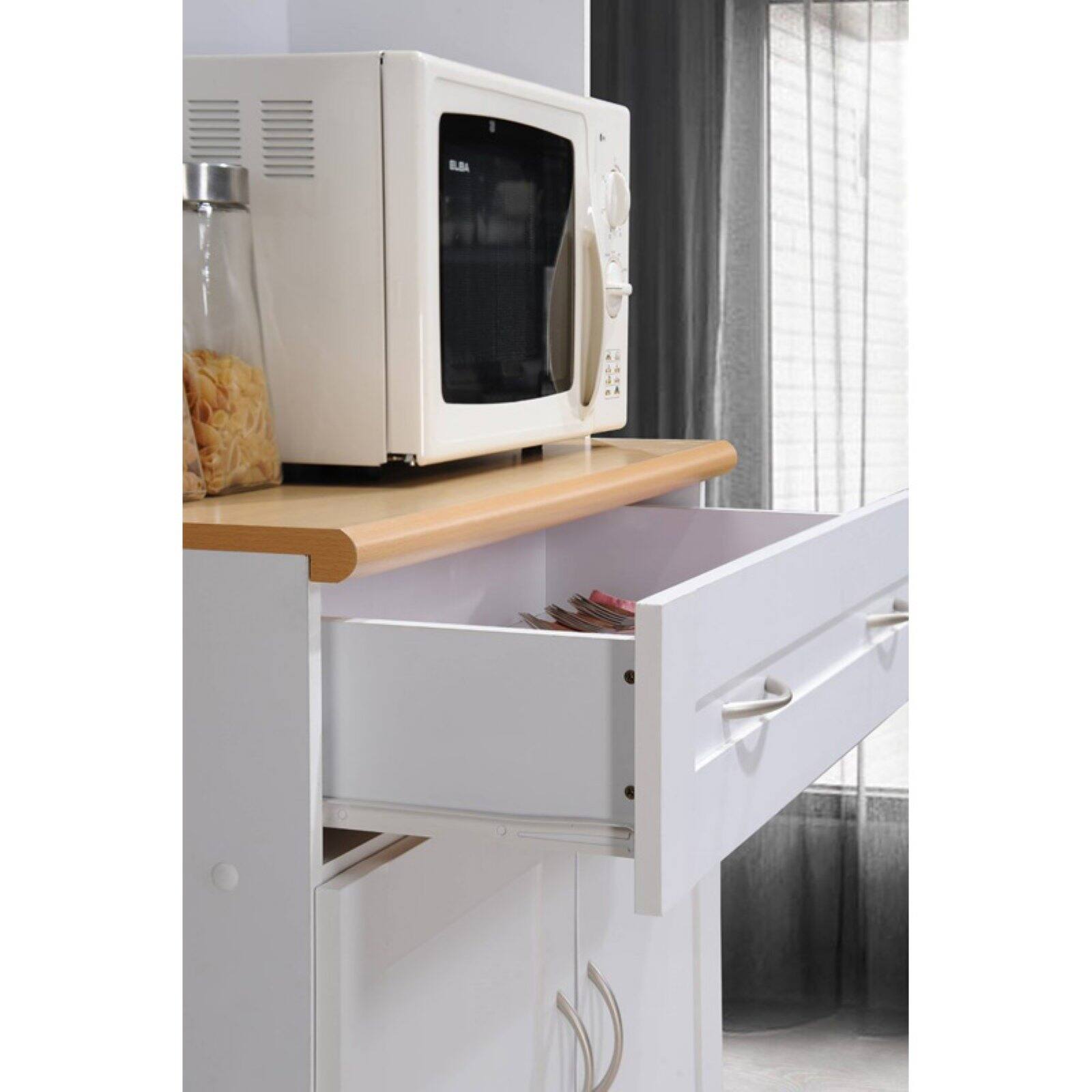 Hodedah HIK92 Kitchen Cabinet