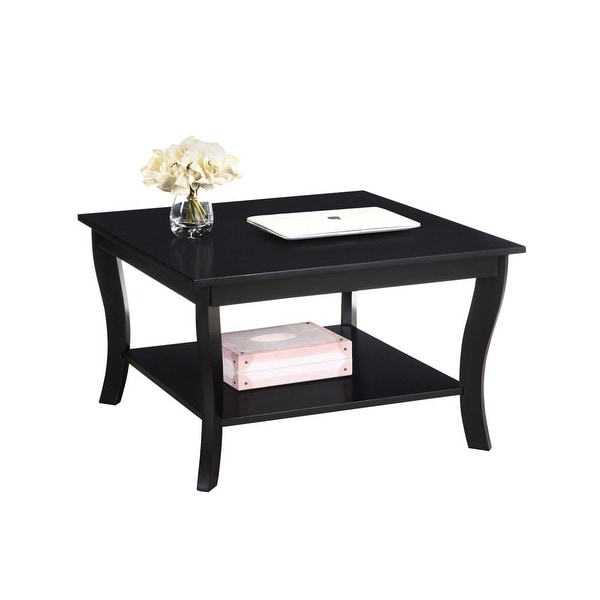 American Heritage Square Coffee Table， Black