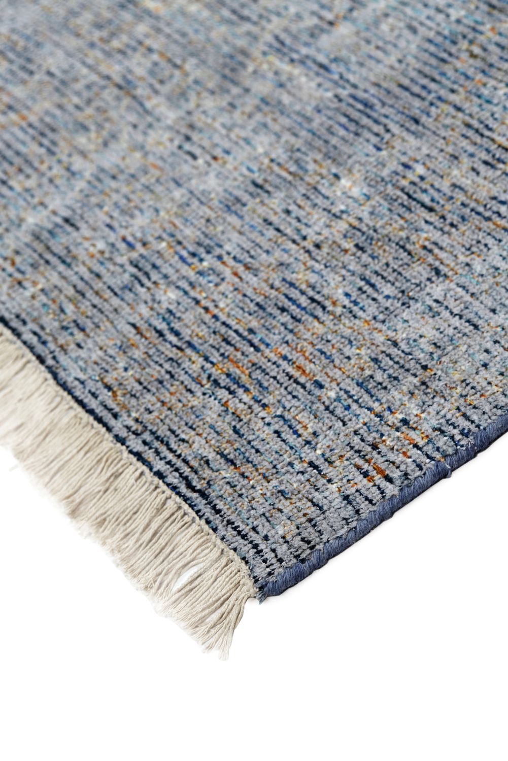 Ramey Hand Woven Aegean Blue and Gray Rug by BD Fine