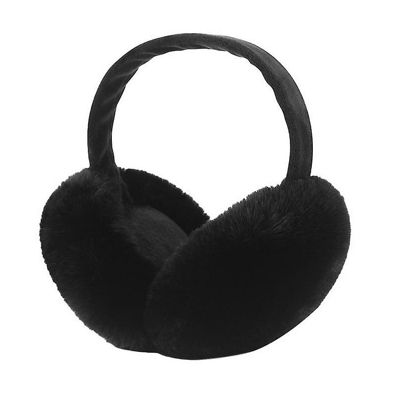 Winter Warm Earmuffs， Cute Plush Fur Headphones