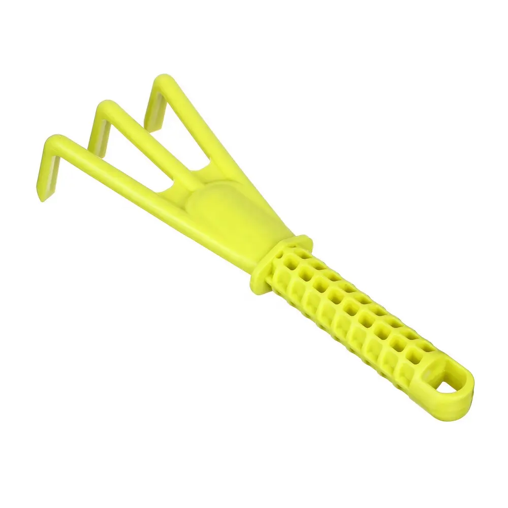 Portable Garden Cultivator 3 Teeth Claw Plastic Mini Hand Rake Tool For Kids Lawn Planting