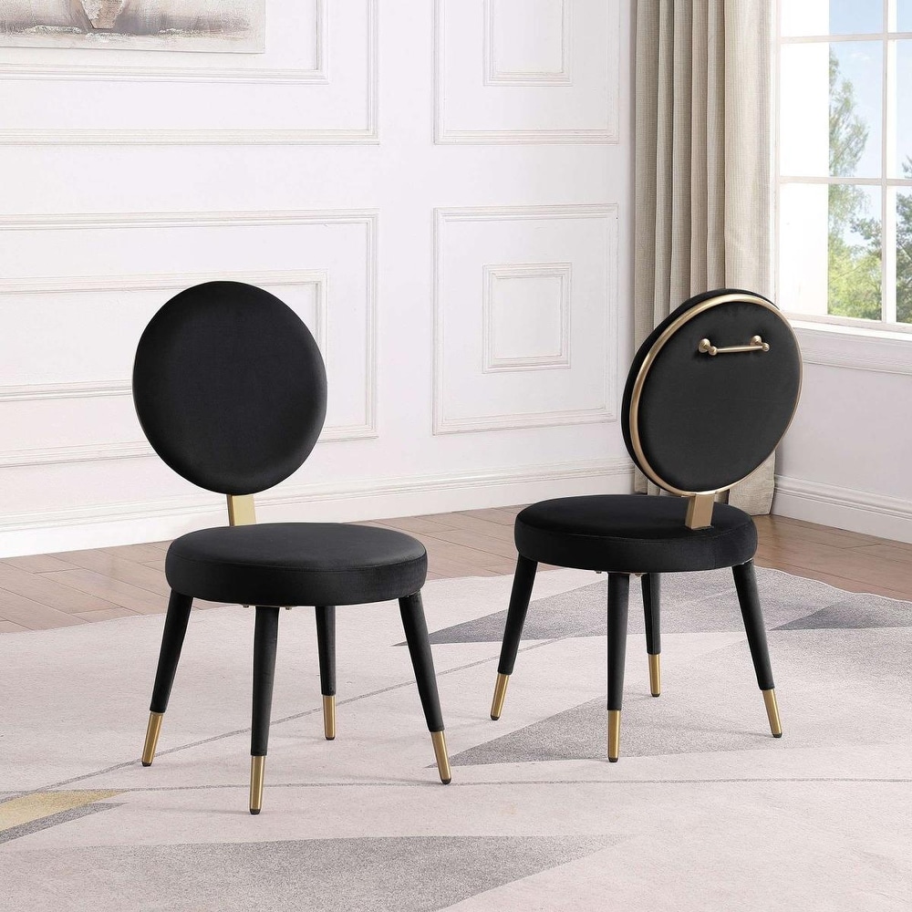 Morden Fort Modern Luxury 5  Piece Round Dining Table and Chair Set