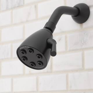 Speakman 3-Spray Patterns with 2.0 GPM 2.75 in. Wall Mount Fixed Showerhead in Matte Black SR-2252-MB-E2