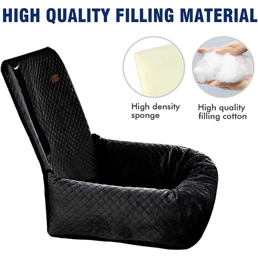 Dog car seat pet booster seat pet travel safety car seat， made of materials that are safe and comfortable for dogs and can be removed for easy cleaning.