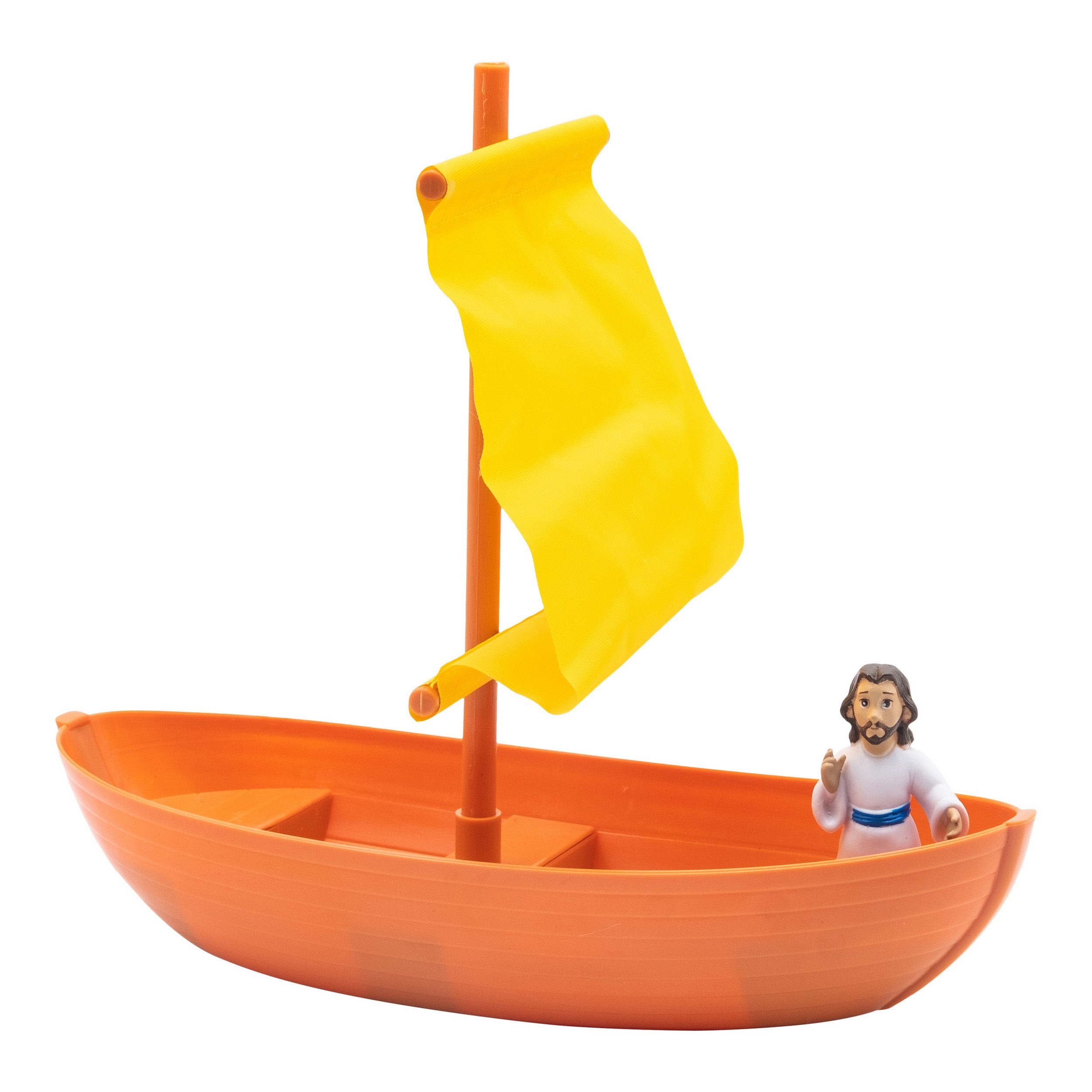 BibleToys Galilean Boat with Jesus and the Apostles 15 Piece Play Set for Children