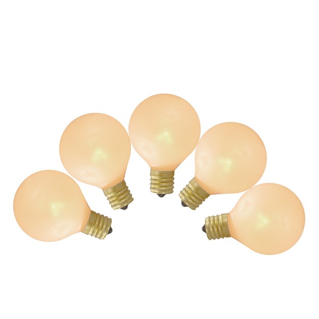 Northlight 10ct Pearl White G50 Globe Replacement Bulbs