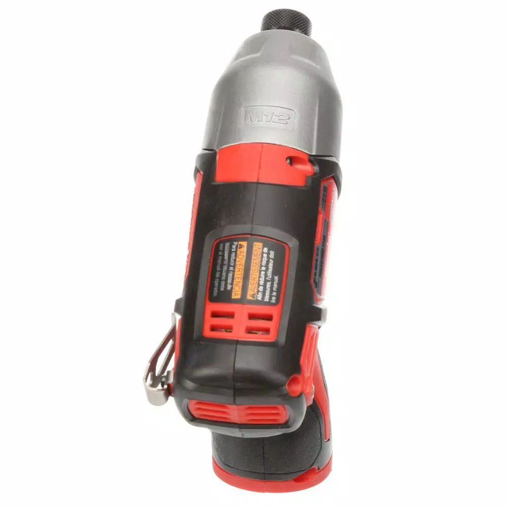 Milwaukee M12 12-Volt Lithium-Ion Cordless 1/4 in. Hex Impact (Tool-Only) and#8211; XDC Depot