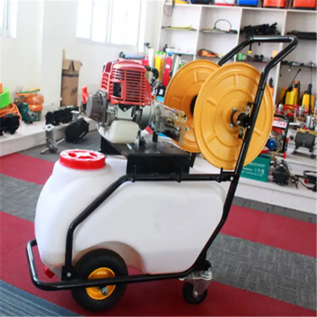 Trolley Gasoline Engine Power Sprayer for garden use