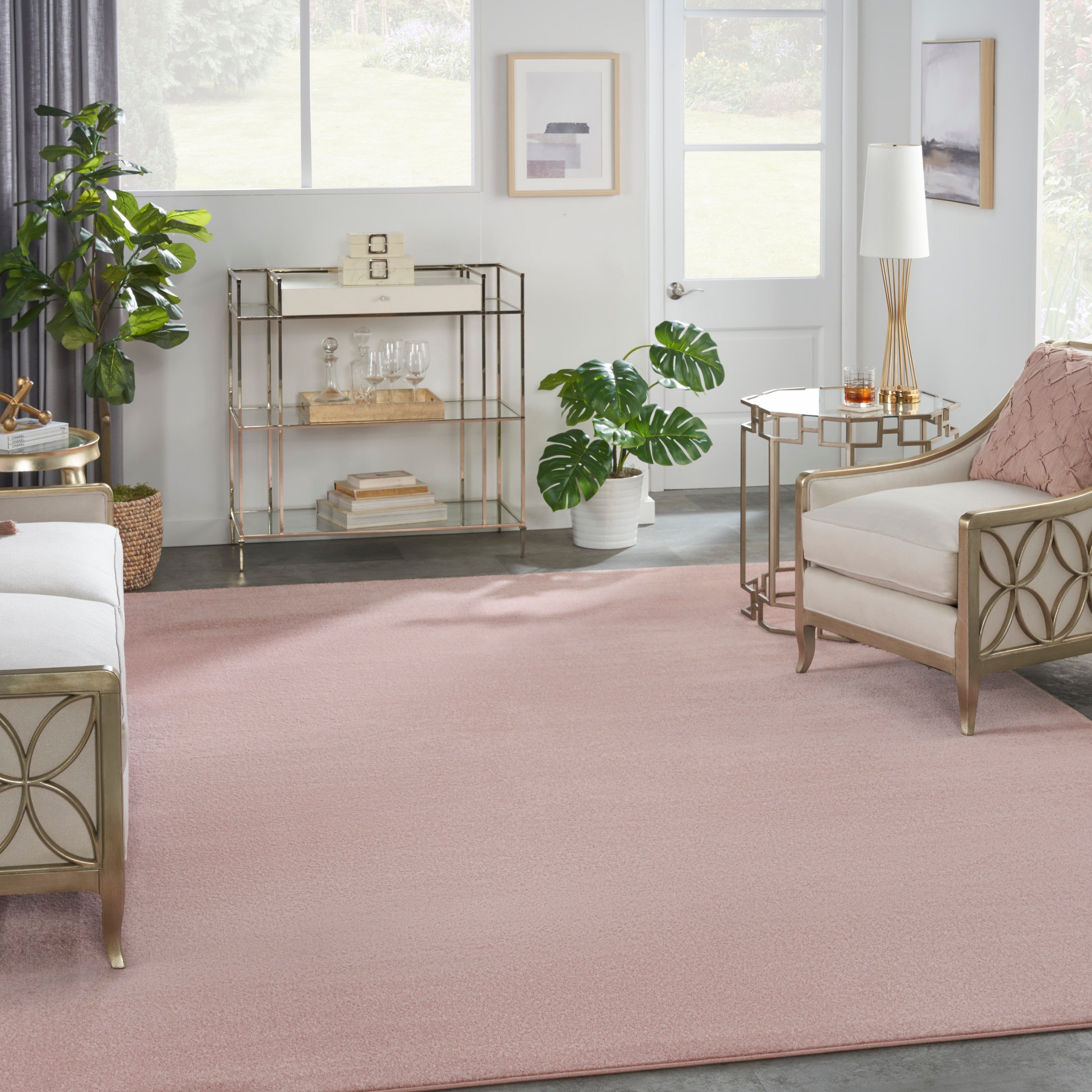 Nourison Essentials Pink Rug