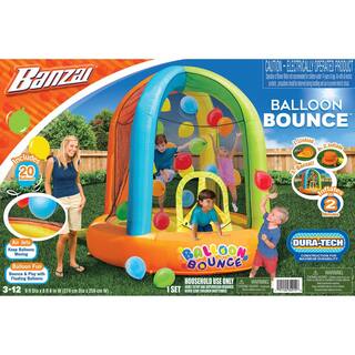 BANZAI Inflatable Balloon Bounce Activity Play Center with 20 Balloons BAN-34915