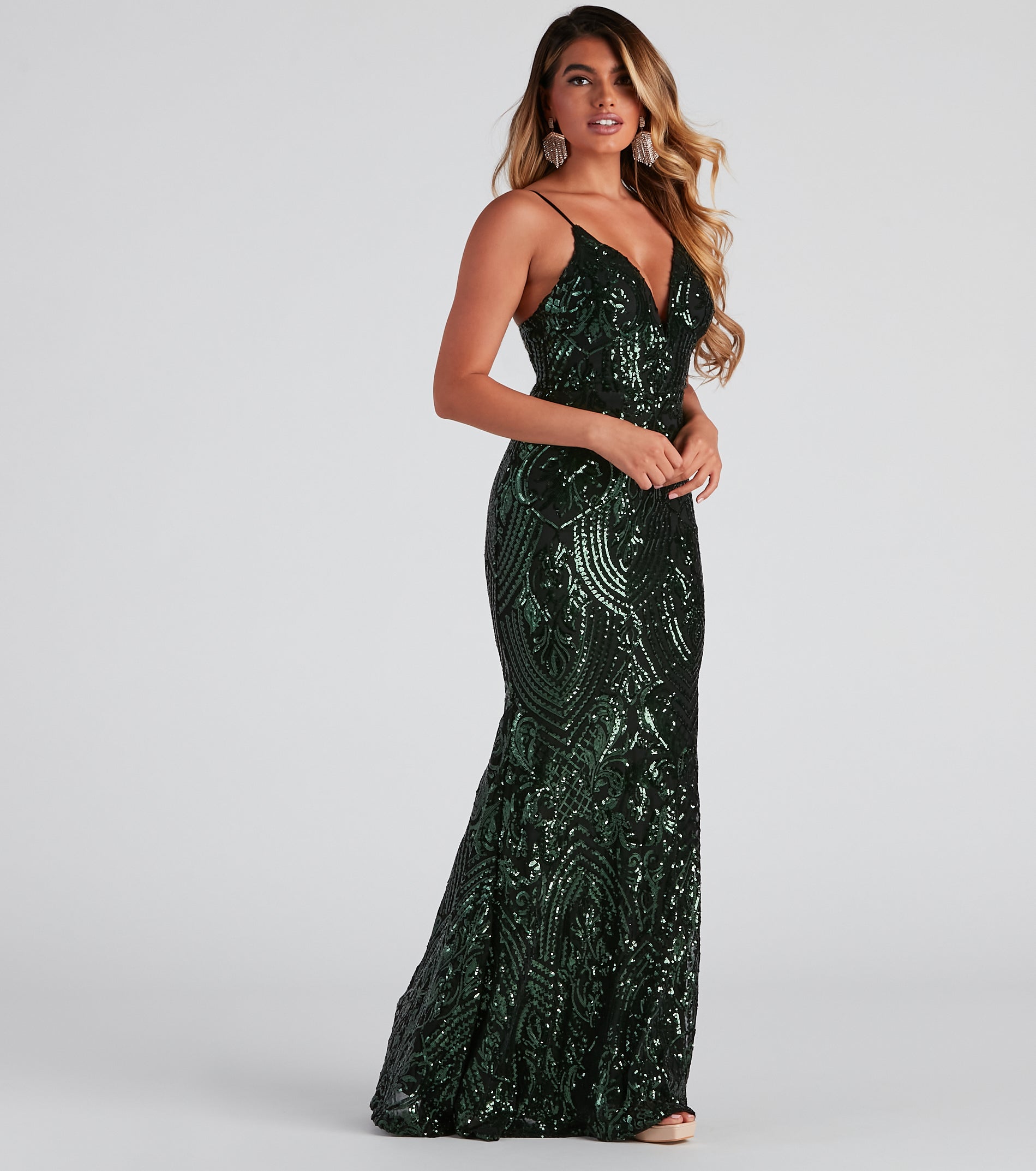 Fritzy Sequin Mermaid Dress