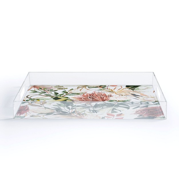 Marta Barragan Camarasa Bohem Tropical Bloom 003 Medium Acrylic Tray Deny Designs