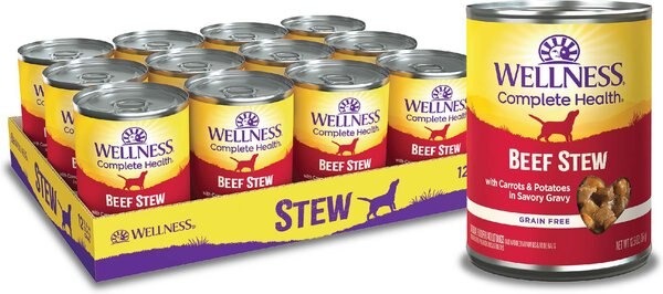 Wellness Beef Stew with Carrots and Potatoes Grain-Free Canned Dog Food