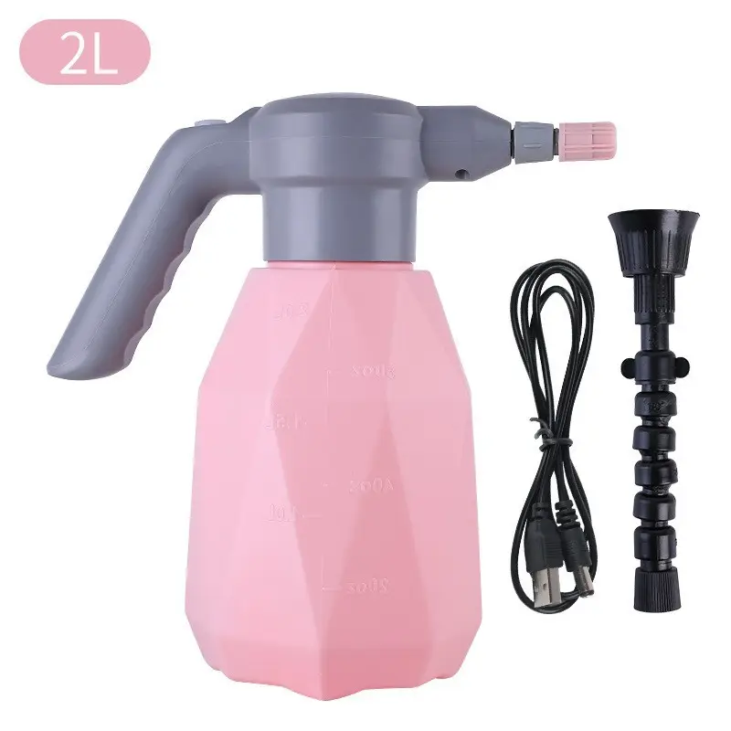 2L Electric Garden Sprayer Automatic Plant Mister Spray Bottle For House Flower Indoor Handheld Watering Can Spritzer Tool