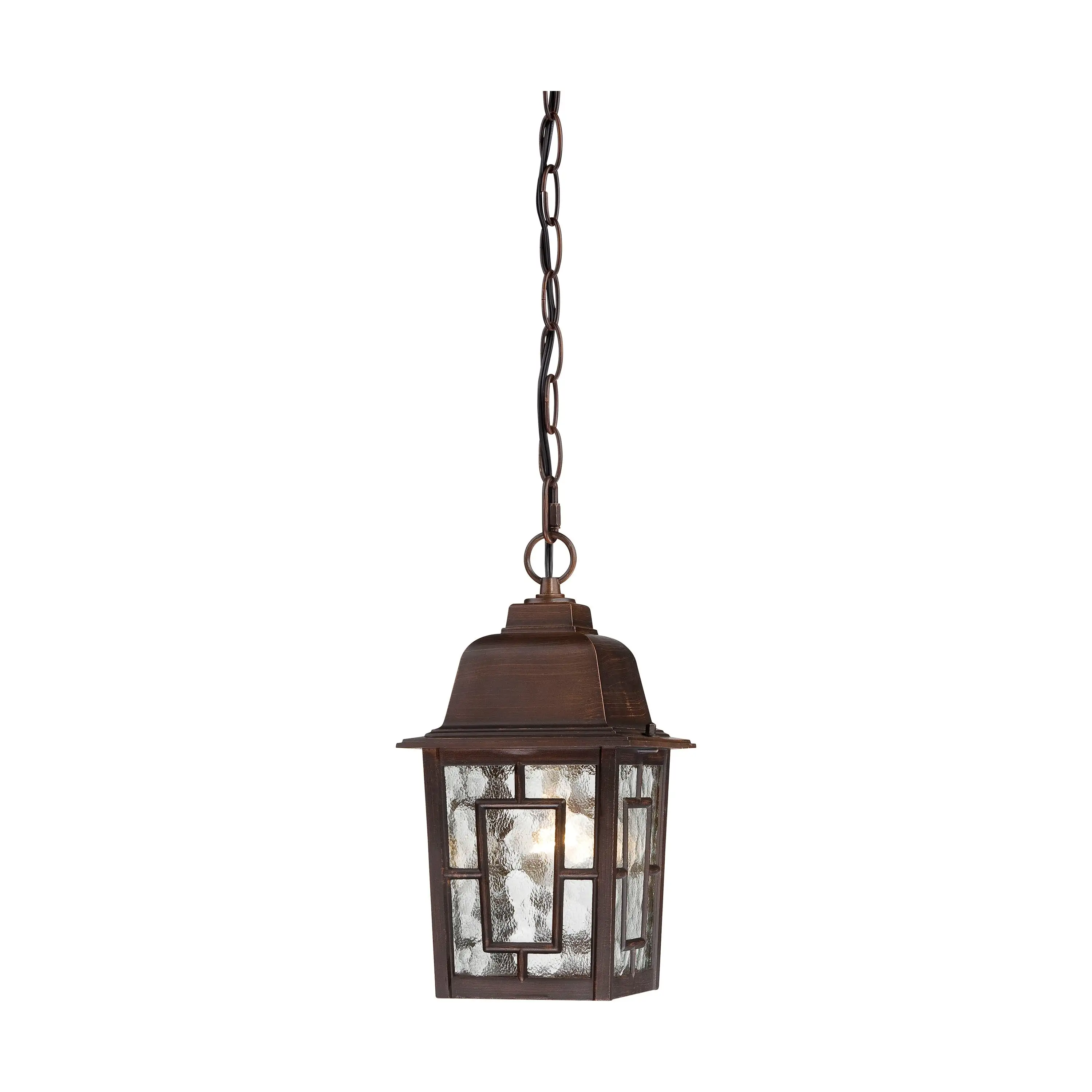 Nuvo Banyon 1-light Rustic Bronze 11-inch Hanging Fixture