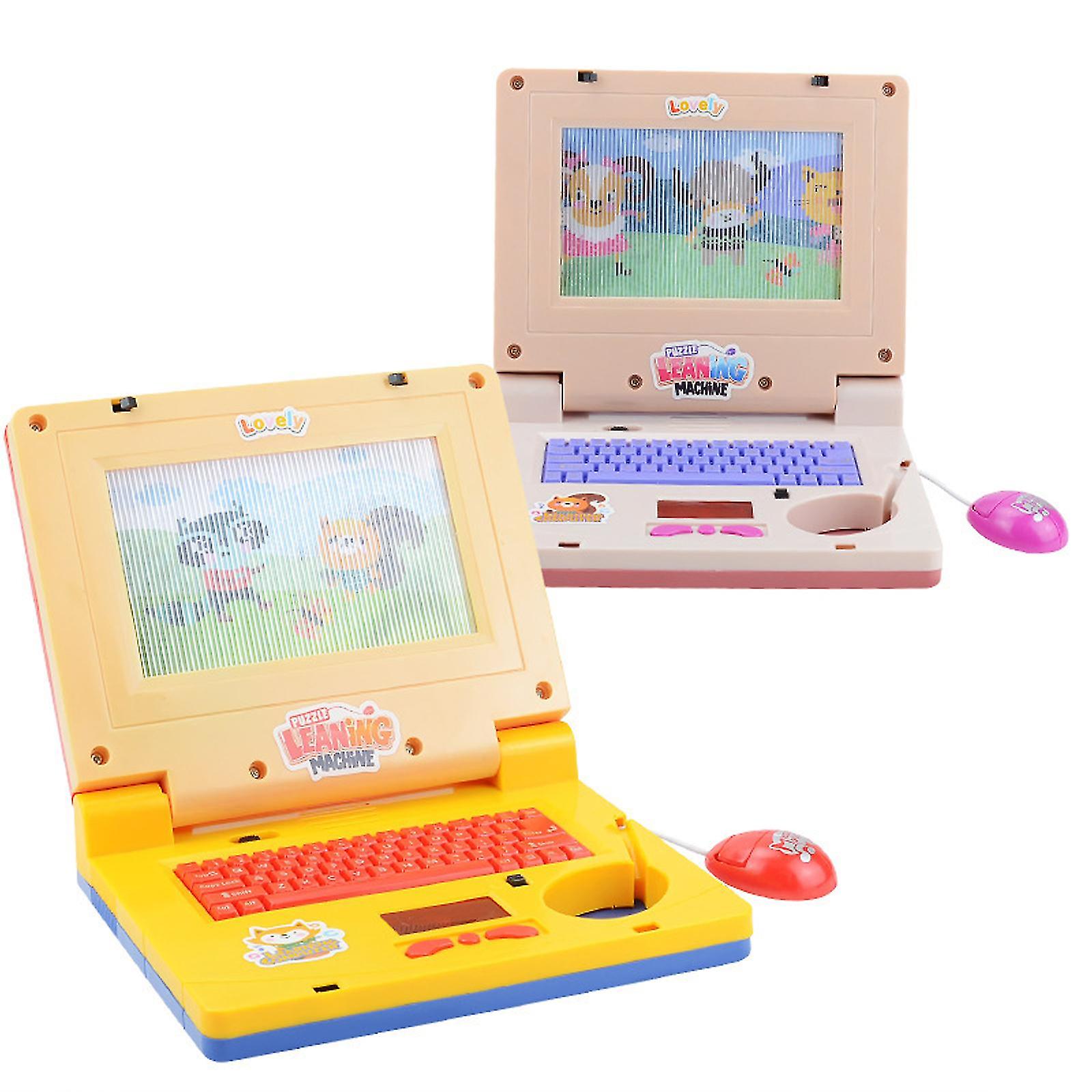 Simulated Kids Laptop，educational Learning Computer For Kids Ages 3+，with Sound Effects And Music