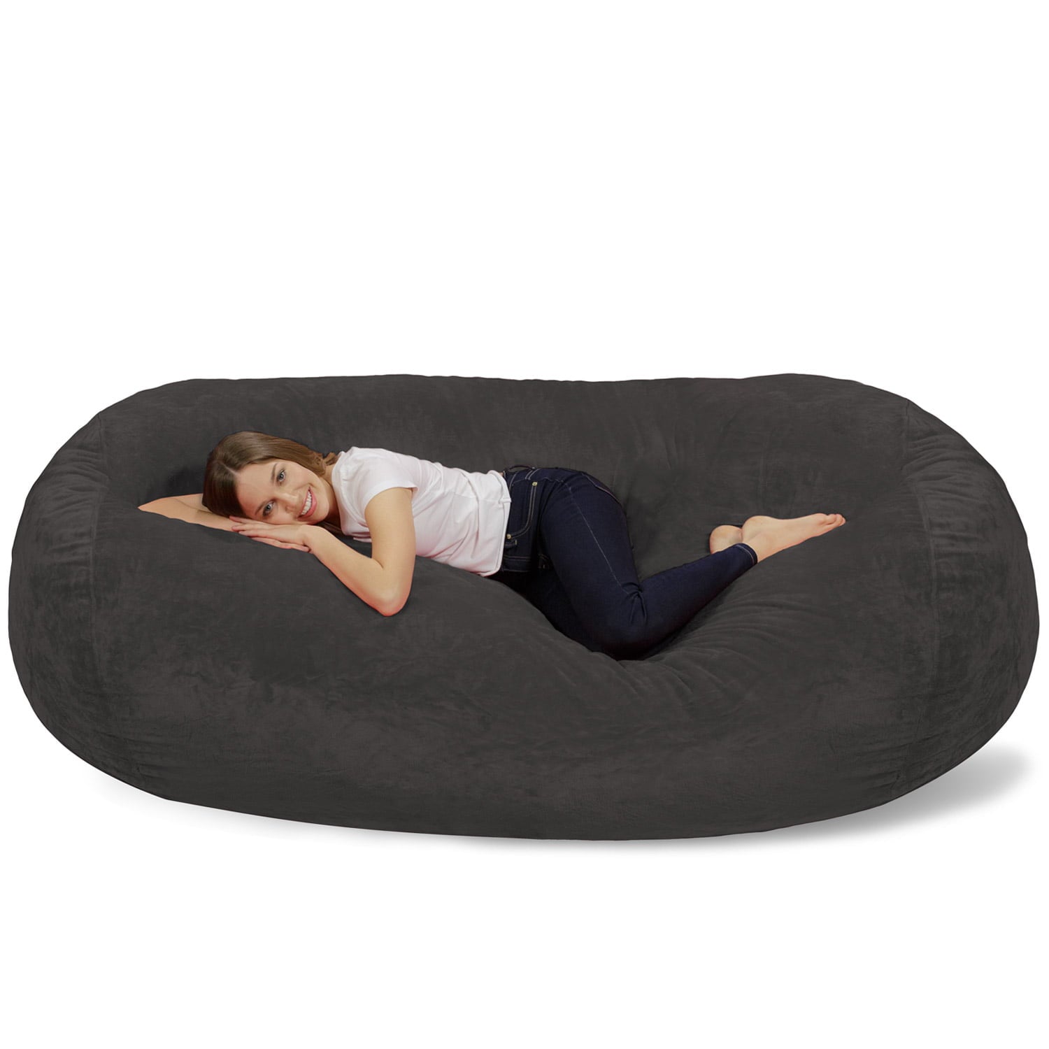 Relax Sacks Giant Bean Bag Chair, Gray